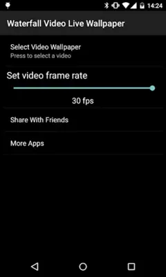 Waterfall Video Live Wallpaper android App screenshot 2