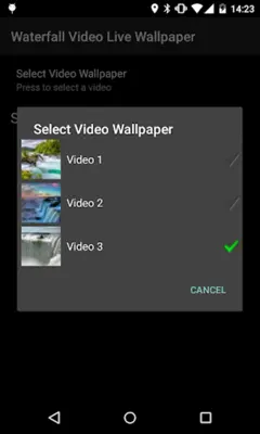 Waterfall Video Live Wallpaper android App screenshot 3